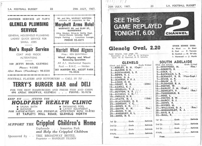 File:Glenelg vs South Budget teams Rd 15 1967 .jpg